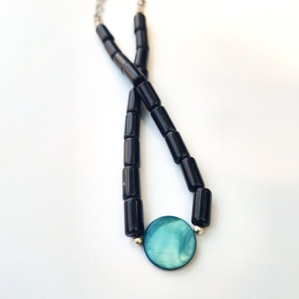 Obsidian And Shell Choker | Bohemian Goth Jewelry… - image 5